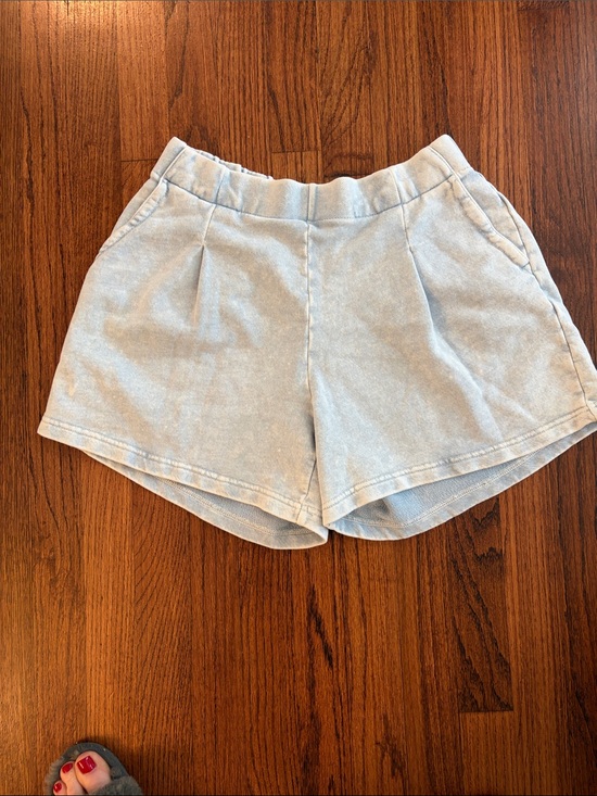 aerie Pants - aerie Light Blue High Waist Casual Shorts